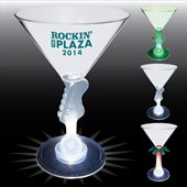 7oz Acrylic Novelty Light Up Stem Martini Glass