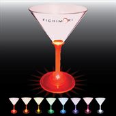 7oz Acrylic Standard Light Up Stem Martini Glass
