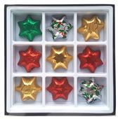 9 Piece Christmas Chocolate Stars Gift Box
