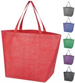 Luciana Crosshatch Non Woven Shopper Tote Bag