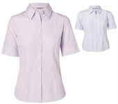 Ashley Ladies Mini Check Short Sleeve Shirt