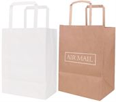 Small Flat Handle Kraft Paper Bag