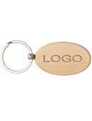 Calistro Oval Wooden Keyring