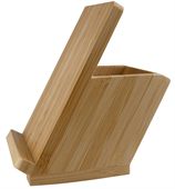 Bamboo Mobile Phone And Pen Holder
