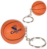 Basketball Anti Stress Key Chain