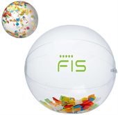 Beach Ball Filled With Multi Colour Confetti
