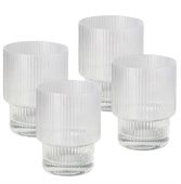 Bellissa Ribbed Glass Tumbler Set