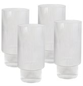 Bellissa Ribbed Highball Glass Set