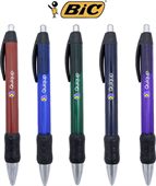 Wide Body BIC® Chrome Grip Plastic Pen