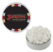 Large Round Snap Top Tin With Sugar Free Peppermints