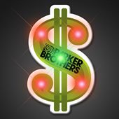 Blinking Dollar Sign LED Lights Pin