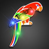 Twinkling Parrot LED Light Up Badge