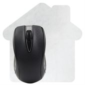 Budget House Shaped  Microfibre Mouse Mat
