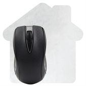 Budget House Shaped Microfibre Mouse Mat