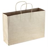 Medium Wide Eco Shopper With Twisted Paper Handle
