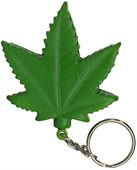 Cannabis Leaf Stress Shape Keyring