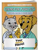 Caring For Your Pets Theme Childrens Colouring Book