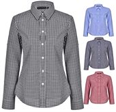 Chandos Ladies Check Long Sleeve Shirt