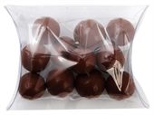 Chocolate Balls Mixed Colours Clear Pillow Box