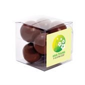 Chocolate Malt Balls in Small Cubes