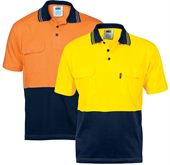 Cool Breeze Cotton Short Sleeve Polo Shirt with Twin Chest Pocket