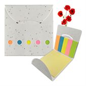 Corn Poppy Seed Infused Sticky Note Book