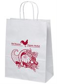 Medium White Eco Shopper With Twisted Paper Handles