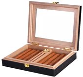 Deluxe 8-Cigar Leather Case