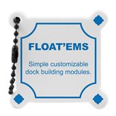 Dock Shape Foam Floating Keyring