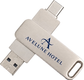 Double-End Swivel Type-C Flash Drive