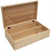 Dual Timber Hinged Wine Box With Magnetic Closure