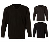 Dylan Mens V Neck Merino Wool Jumper