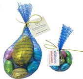 Easter Eggs In Coloured Mesh Bag