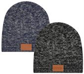 Elko Leatherette Patch Beanie