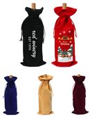 Enovia Cotton Wine Drawstring Bag