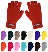 Fabbri Fingerless Gloves with Woven Label