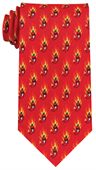 Flaming Chillis Polyester Tie