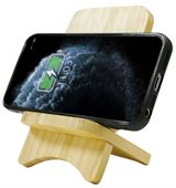 Foldable Bamboo Wireless Charging Phone Stand