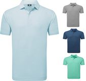 Foot Joy Stretch Pique Lisle Micro Feeder Stripe Polo Golf Shirt