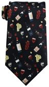 French Wine Polyester Tie