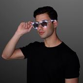 Funky White LED Party Glasses