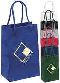 Medium Gloss Boutique Bag With Macrame Handles