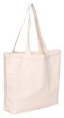 Grazer Gusseted Natural Canvas Tote Bag
