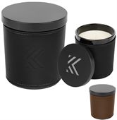 Hailey Candle With Leatherette Sleeve