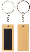 Halo Rectangular Bamboo Keyring