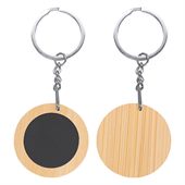 Horizon Round Bamboo Keyring