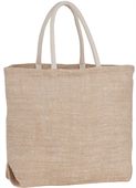 Herringbone Natural Jute Tote