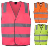 Hi Vis Polyester Tricote Day & Night Safety Vest