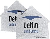 House Shaped Seeded Paper