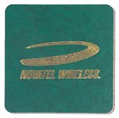 90mm Leather Look Coaster